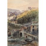 Alfred Leyman [1856-1933]- Clovelly views,:- two both signed watercolours, each 36 x 53cm.