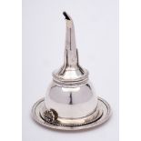 A George III silver wine funnel, maker Rebecca Emes & Edward Barnard I, London,