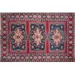 A Kashmir rug:, of Caucasian design,