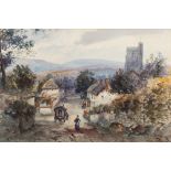 Alfred Leyman [1856-1933]- Dunsford near Moreton Hampstead,:- signed bottom left, watercolour,