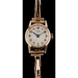 Tudor, a 9 carat gold wristwatch,