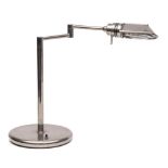 A contemporary chromium plated desk lamp in the 1940s-style:,