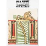 A large folio group of exhibition posters,:- including , Max Ernst Museum Ludwig Kohl 1990 & 91,