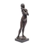 * Enzo Plazzotta (1921-1981)- Maternity '67: bronze study of a nude holding a baby,
