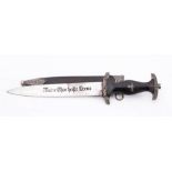A Third Reich style SS Honour dagger by E & F Horster,