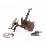 A Niagara No11 'The Carborundum' 3 inch hand crank grinding wheel,