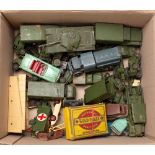 Dinky and others. A group of unboxed military vehicles: including No.642 RAF Pressure Refueller, No.