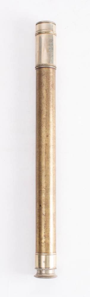 A single draw telescope by Ross, London: signed to tube ad numbered '25082'.