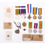 A family collection of WWI & WWII medals and ephemera: comprising a WWII pair to '33921 Sjt O C