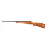 A Milbro G20 .22 calibre air rifle: on a plain beech stock.