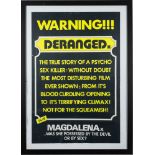 Three framed single sheet film posters 'Magdalena',