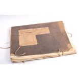 A WWII Fleet Chart folio 'South Coast of England and Adjacent Coast of France': blue cloth folio