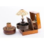 A late 19th/ early 20th century mahogany cased Praxinoscope Theatre by Charles-Emile Reynaud: the
