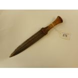 An early 20th century Belgian Congo knife,