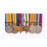 A WWI & WWII group of six to ' Lieu H J Gittoes': War Medal , Victory Medal, 1939-45 Star,