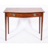 A George III mahogany serpentine front dressing table, circa 1775,
