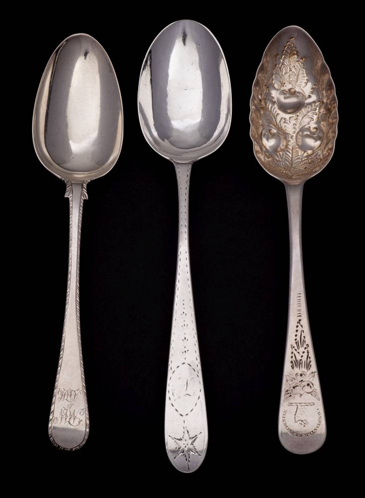 A George III Irish silver Old English pattern tablespoon, maker John Power, Dublin,