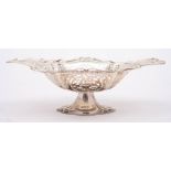 An Edward VII silver pedestal bonbon dish, maker Colen Cheshire, Chester,