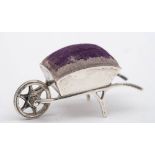 An Edward VII silver novelty pin cushion, maker Adie & Lovekin Ltd, Birmingham,