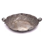 A Victorian silver dish, maker Charles Stuart Harris, London,