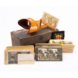 APPROXIMATELY 180 STEREO CARDS,:- part sets from the 1860s and later,