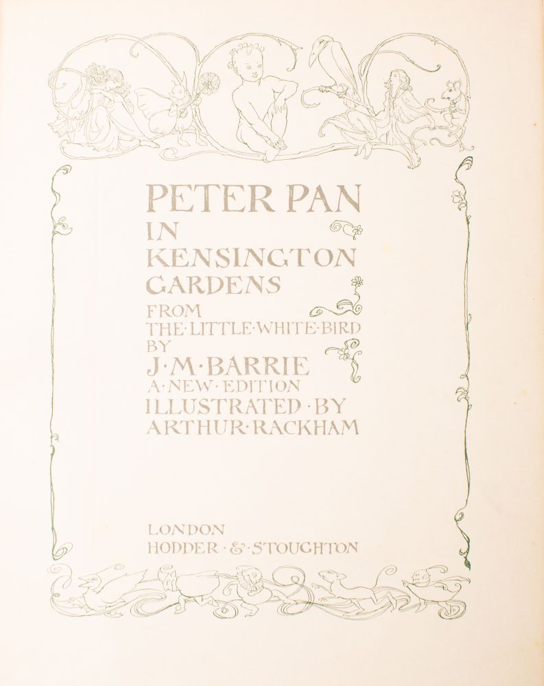 RACKHAM, Arthur - (Illustrator) Peter Pan in Kensington Gardens:, - Image 2 of 5