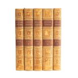 EVELYN, John : Memoirs of John Evelyn, Esq. F.R.S ... William Bray(editor) 5 vol. set, 9 plates inc.