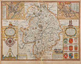 SPEED, John - Worcestershire Described : hand coloured map, size : 510 x 385 mm,
