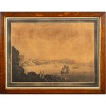 SCARBOROUGH : an unattributed aquatint "South View Of Scarborough " size : 570 x 430 mm,
