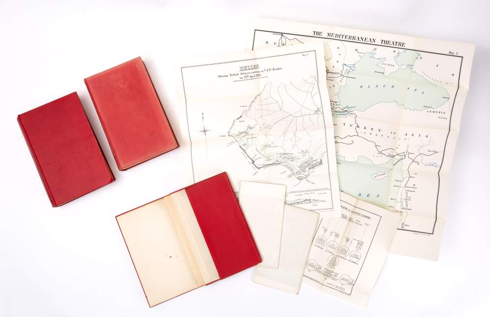 ASPINALL-OGLANDER, Br.-General F C - Military Operations Gallipoli: 2 vols, plus Appendix and Maps. - Image 2 of 2