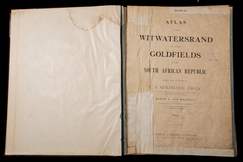 WITWATERSRAND GOLDFIELDS : "An Atlas of the Witwatersrand Goldfields in the South African Republic,