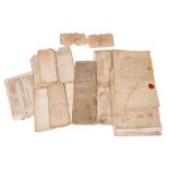 DEVON MANUSCRIPTS : a collection of mainly single sheet legal document on paper, petitions,