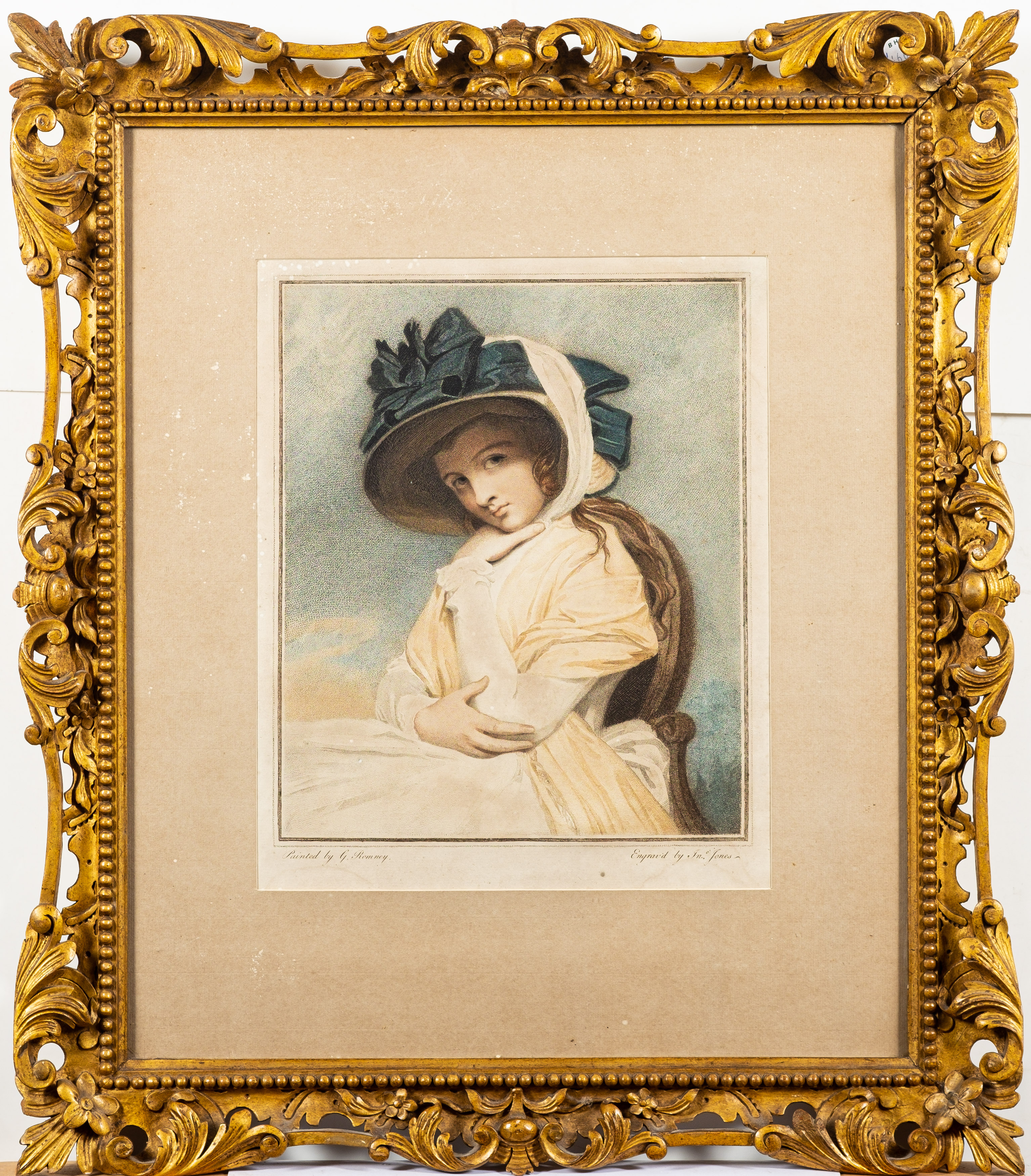 SMITH, J. R (engraver) " A Wife," hand coloured mezzotint after J. R. - Image 2 of 2