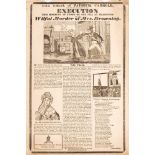 MURDER / EXECUTION BROADSIDES : " The Trial of Patrick Carroll,