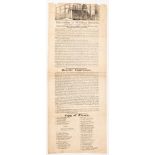 MURDER / EXECUTION BROADSIDES : " Execution of William Beards.