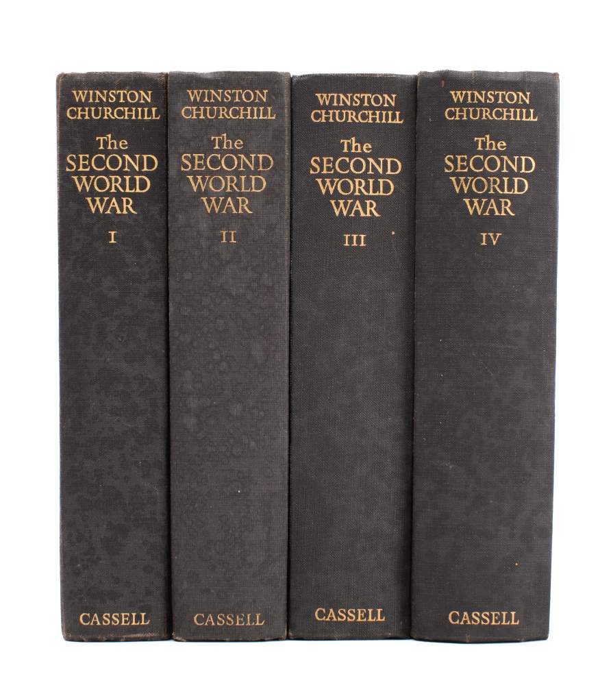 CHURCHILL, Winston S - `The Second World War': 4 volumes only, org.