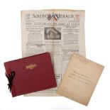 A WWII period photograph album and service record for William Arthur Francis Fryer,