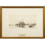 * Willam Ashton [1881-1965]- 'The Gateway to the East',:- etching, signed in pencil lower right,