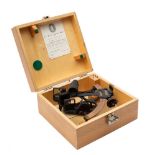 An 8 inch radius vernier sextant by Heath Navigational Ltd, London: serial number '70098',