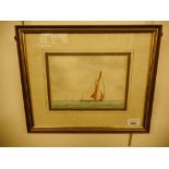 * John Russell Chancellor [1925-1984]- South coast trawler,:- signed bottom right watercolour,