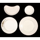 A Union Castle Line earthenware dinner plate by Ashworth Brothers: together with a matching saucer