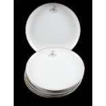 A set of six HMS Victory porcelain side plates by Fukagawa Arita,