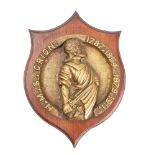 A bronze wardroom badge for the Royal Navy Orion-class dreadnought battleship HMS 'Orion': cast