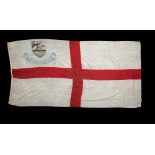 A Victorian Admiralty White Ensign by Ratesy of Cowes with armorial to canton for 'The Great Seal