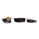A Royal Navy Officer's peaked cap by Gieves,