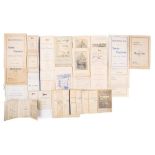 A collection of late 19th/early 20th century Penarth Yacht Club regatta programmes and sailing