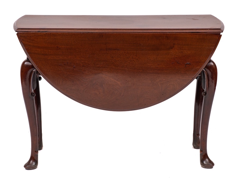 A George II mahogany drop leaf table, possibly Irish, circa 1740,