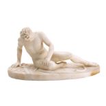 After the Antique, a late 19th century carved alabaster figure,