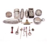 A mixed group of silver and other small wares,