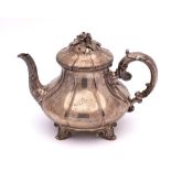 A Victorian silver teapot, maker Edward, Edward Jnr, John & William Barnard, London,